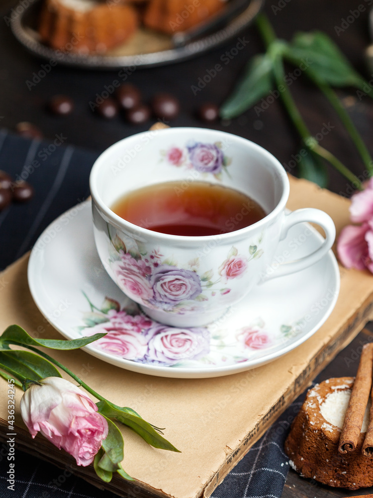 cup of tea and cookies cup of tea and cookies