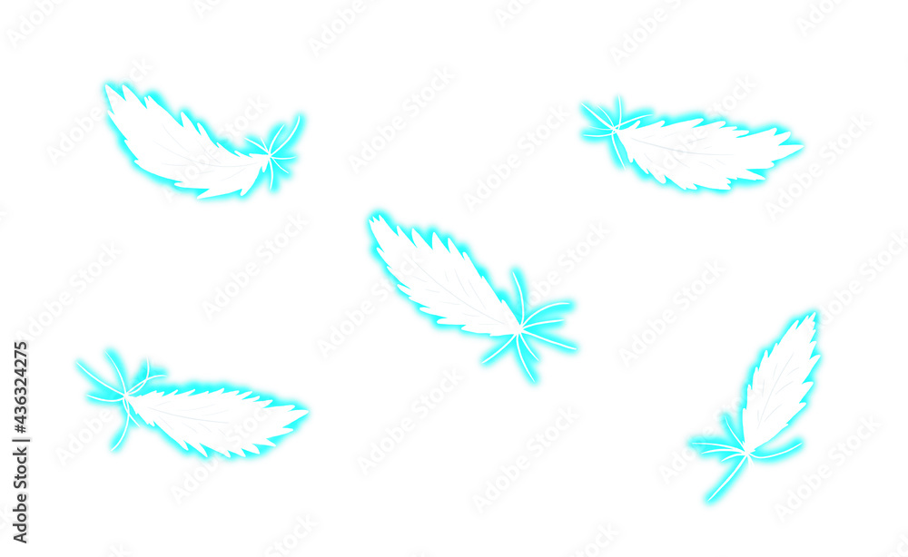 Illustration of angel wings.