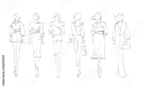 fashion women summer, fashion illustration, fashion show background, fashion model female, fashion technical sketch, fashion model elegance, fashion online shopping illustration, fashion color for spr