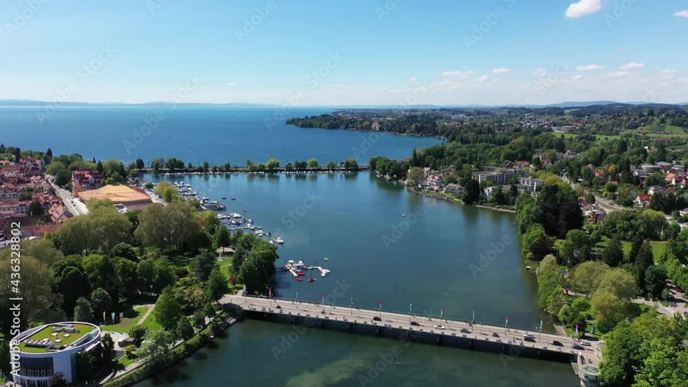 Drohnenvideo von Lindau mit Sehenswürdigkeiten auf der Insel Drohnenvideo von Lindau mit Sehenswürdigkeiten auf der Insel