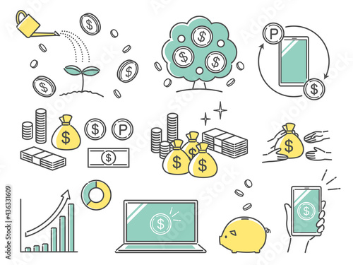 simple illustration of money image