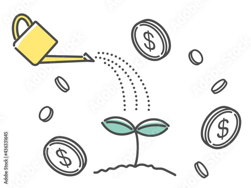 simple illustration of money image