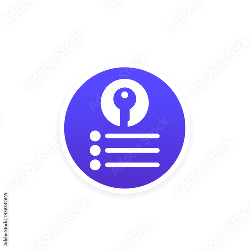 key takeaway icon for web and apps