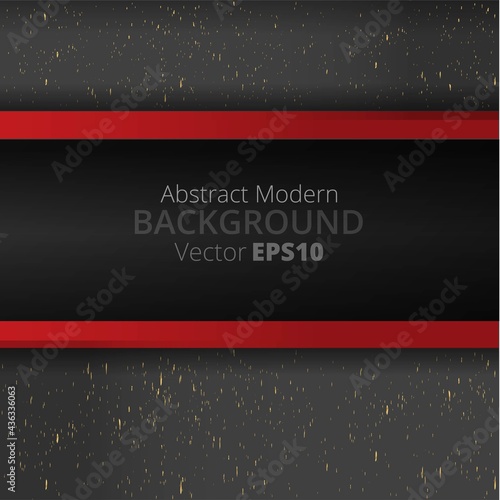 Metallic black burgundy red line motion 3d art deco elegant realistic geometric abstract modern vector background techno