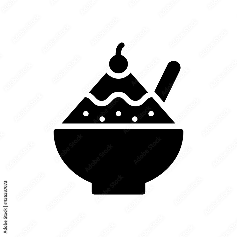Shaved Ice Vector Icon In Glyph Style Shaved Ice Is Made From Finely Shaved Ice Or Finely Shaved Ice Vector Icon In Glyph Style Shaved Ice Is Made From Finely Shaved Ice Or Finely