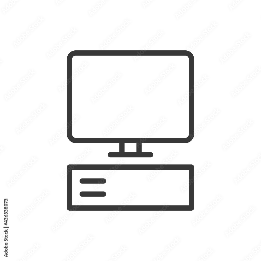 Monitor icon. Computer symbol modern, simple, vector, icon for website design, mobile app, ui. Vector Illustration Monitor icon. Computer symbol modern, simple, vector, icon for website design, mobile app, ui. Vector Illustration