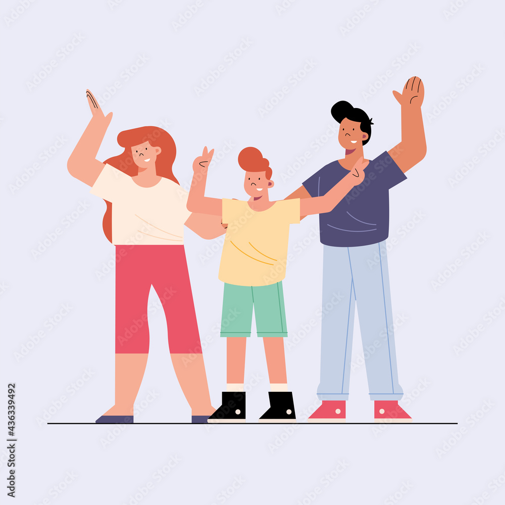 Obraz premium parents and sons