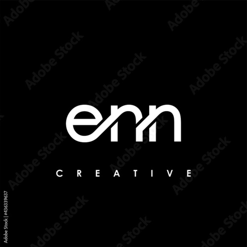 ENN Letter Initial Logo Design Template Vector Illustration