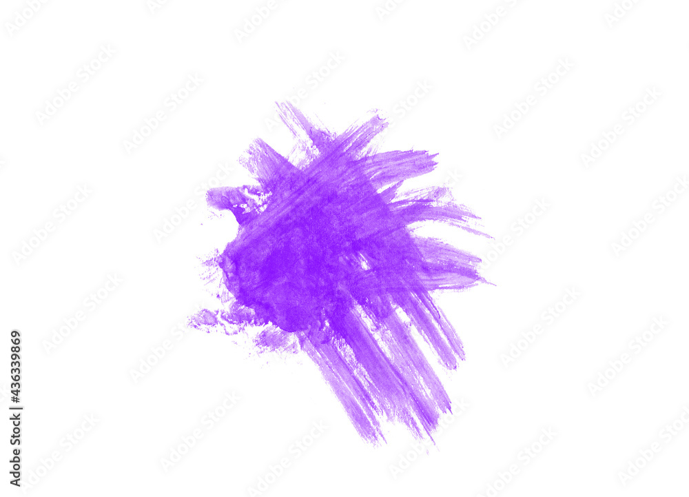 Fototapeta premium Beautiful purple watercolor brush illustration