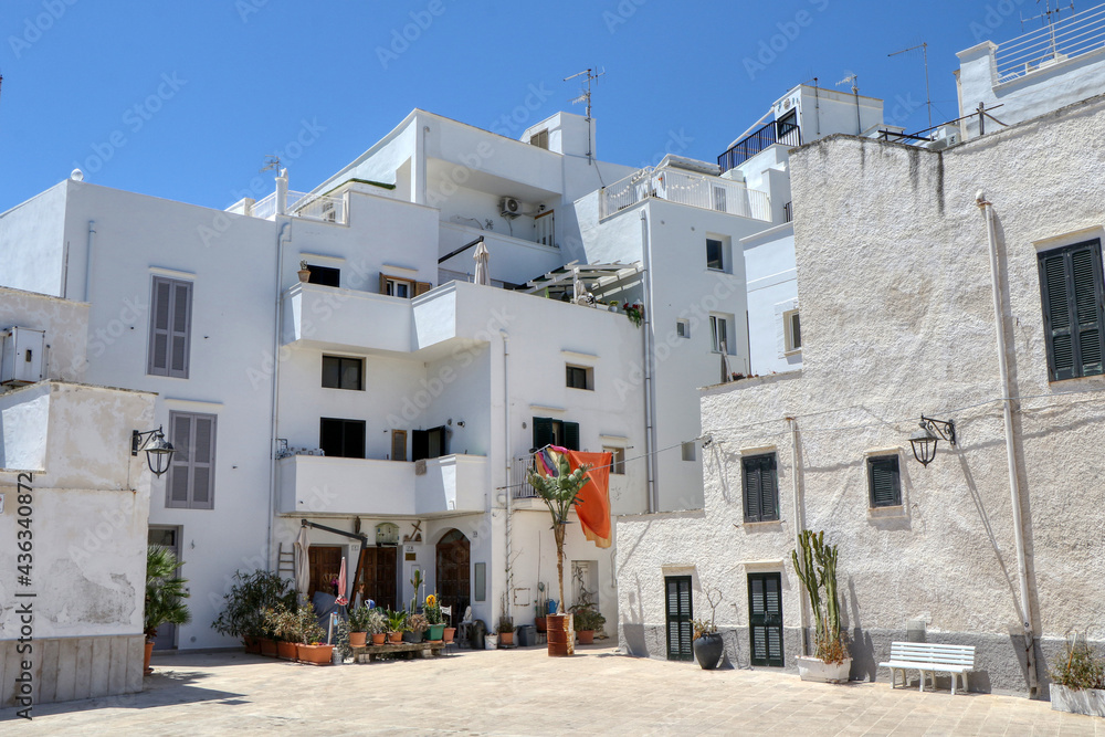 Streets of the old town of Monopoli, Puglia, Italy