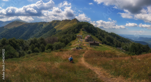 Popular tourist hut Mazalat.Central Balkan National Park, Bulgaria © Gergana