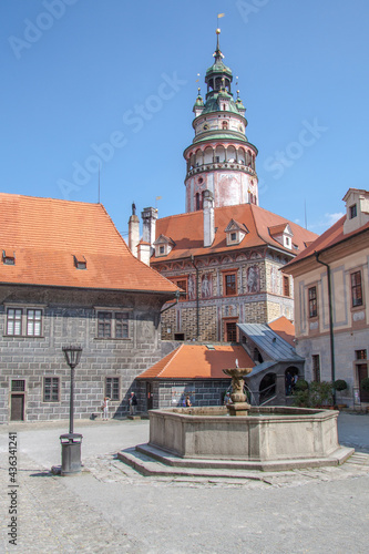 view of the historic castle with a tower - Český Krumlov