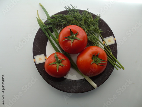 tomatoes on a plate