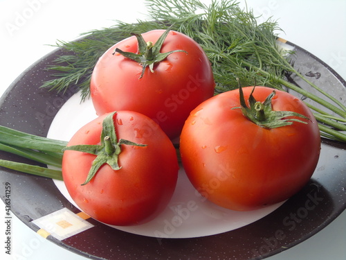 tomatoes and cucumbers