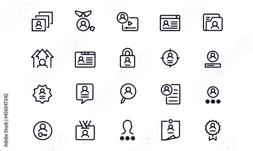 User profile icons vector design 