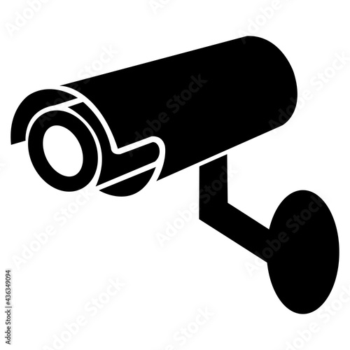Video surveillance icon.CCTV camera.