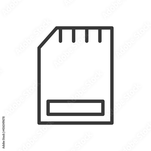 SD card icon. Memory card symbol modern, simple, vector, icon for website design, mobile app, ui. Vector Illustration