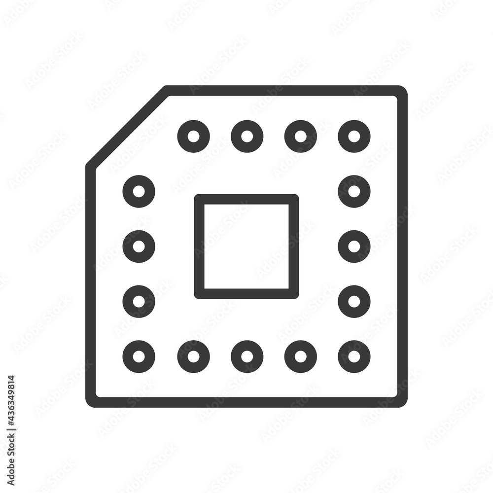 CPU icon. Processor symbol modern, simple, vector, icon for website design, mobile app, ui. Vector Illustration CPU icon. Processor symbol modern, simple, vector, icon for website design, mobile app, ui. Vector Illustration
