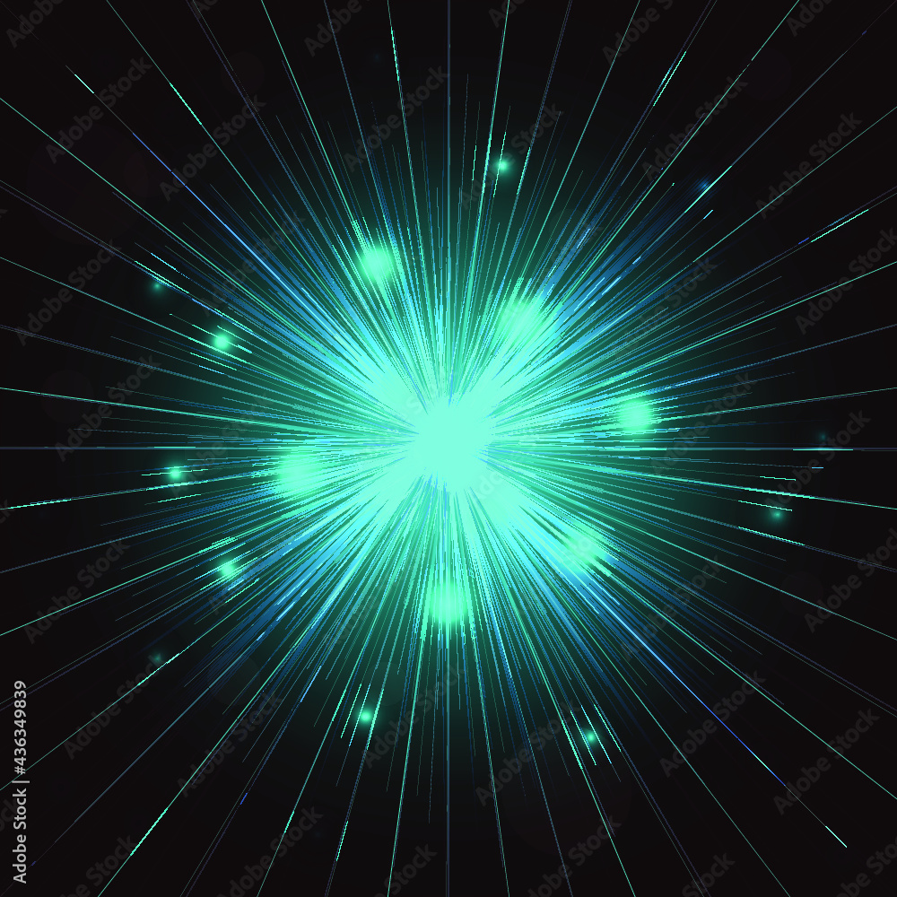 Obraz premium Explosion in space