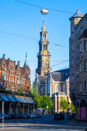 The Westerkerk (Western Church) is a Reformed church within Dutch Protestant Calvinism in central Amsterdam, Netherlands