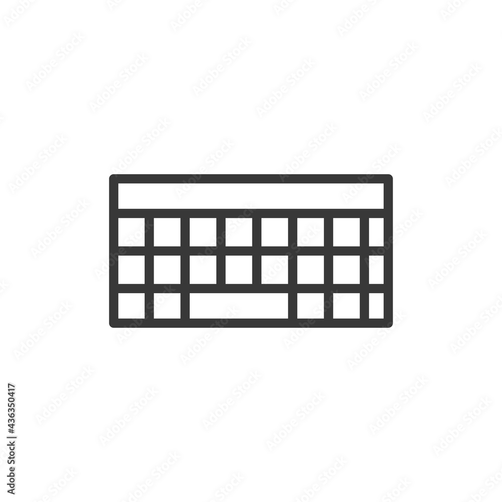 Keyboard icon. Computer symbol modern, simple, vector, icon for website design, mobile app, ui. Vector Illustration