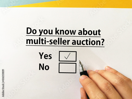 Questionnaire about auction