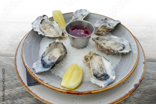 Oyster plate photo