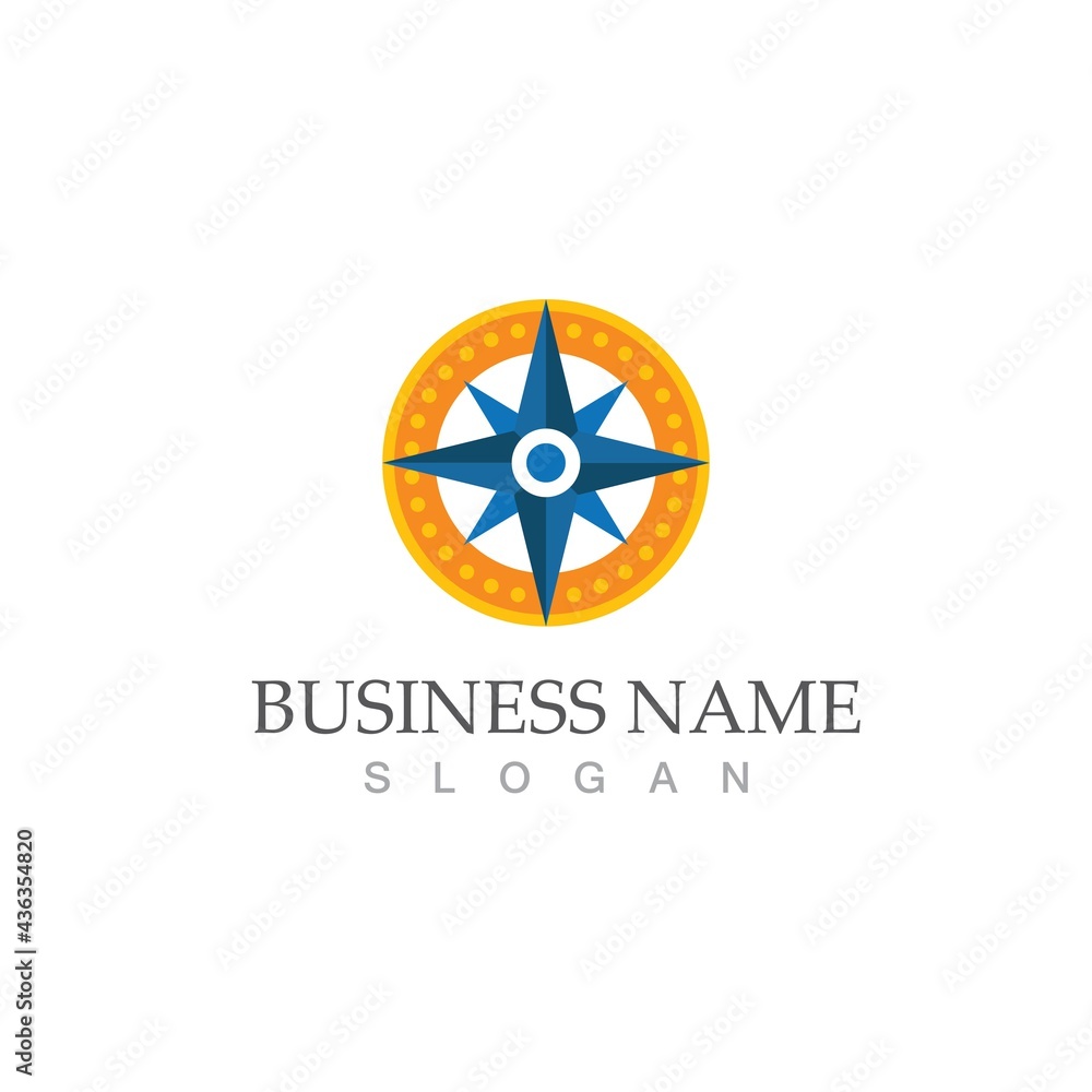 compass logo template vector icon illustration compass logo template vector icon illustration