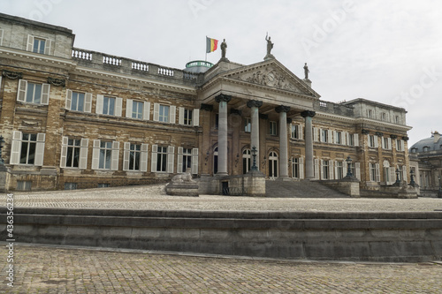 Belgium, Brussels, the castle of Laeken seen from the side