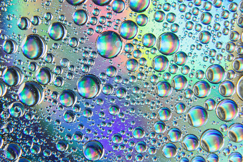 Arbitrary arrangement of bubbles photo