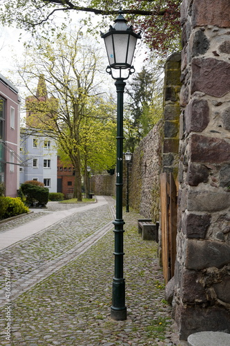 Laterne an der Stadtmauer in Bernau