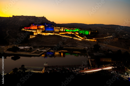 Amer fort lighttrail