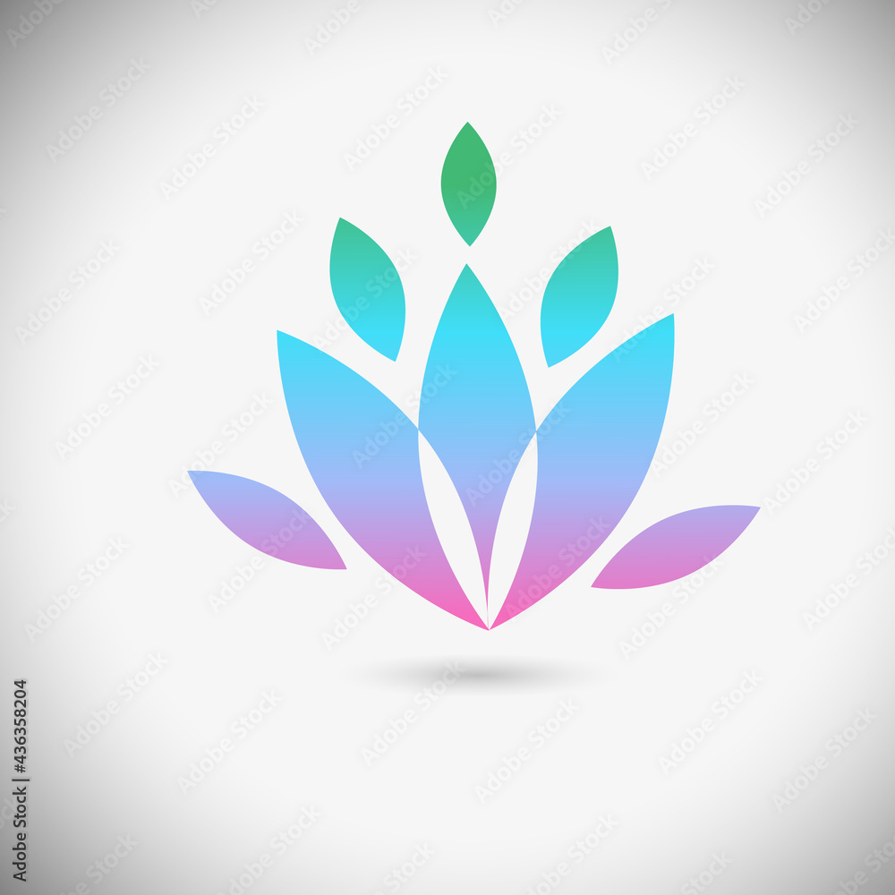 lotus logo. Delicate stylized flower . Vector illustration lotus logo. Delicate stylized flower . Vector illustration