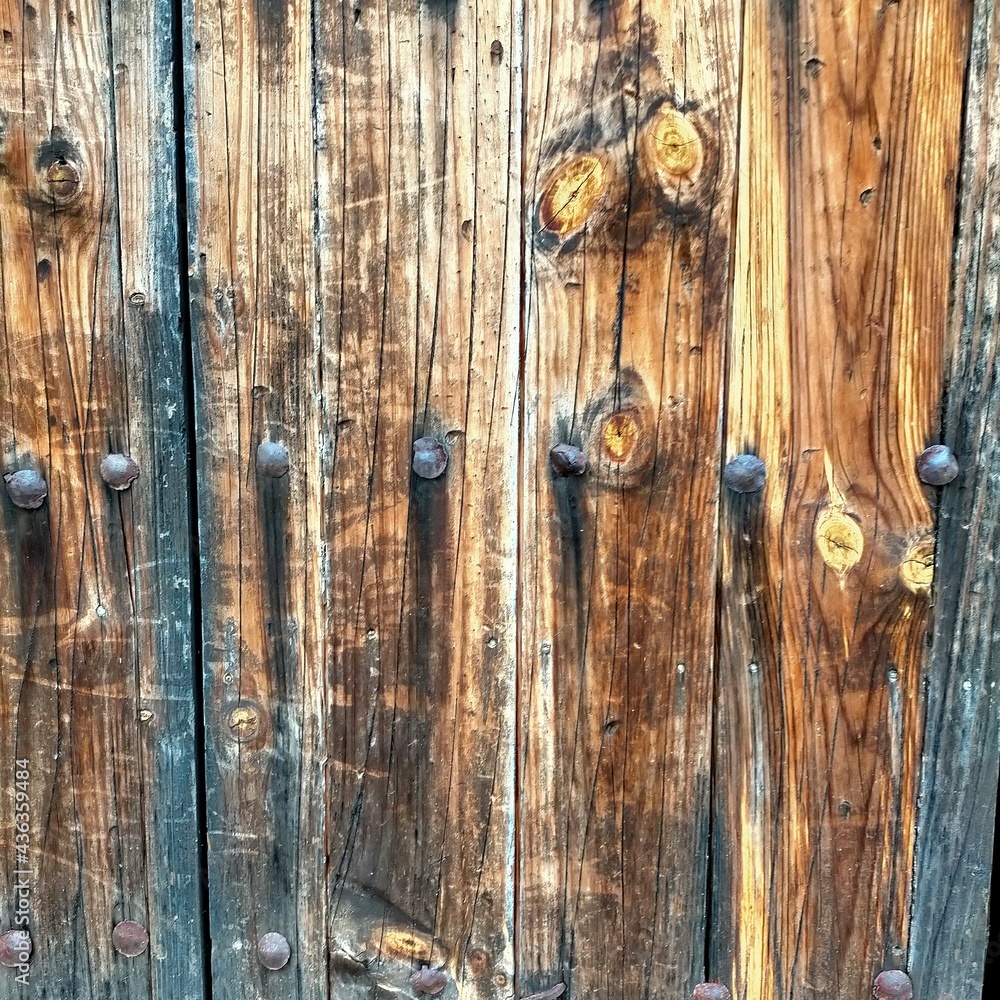 old wooden door