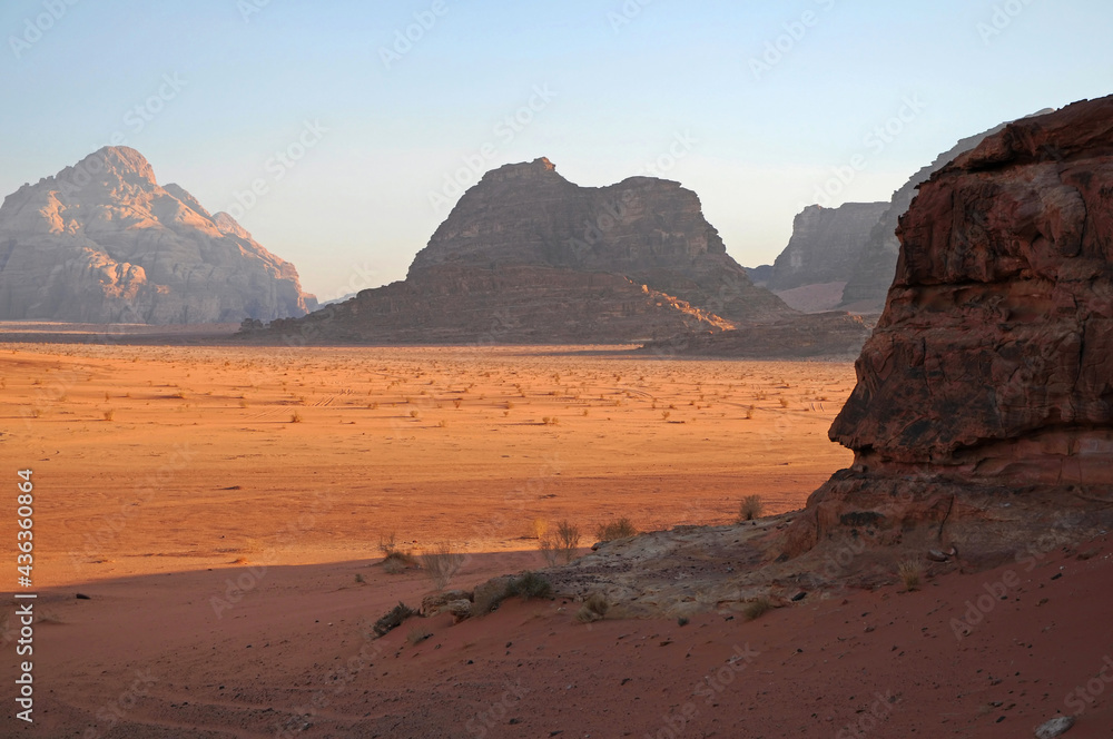 mountains in the Wadi Rum desert