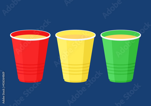 Beer cup vector. Beer cup logo design.