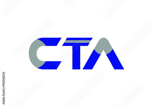 this is a creative text CTA logo icon