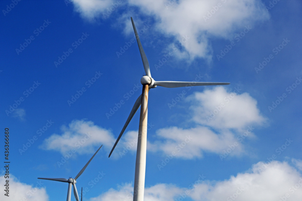 wind turbine on sky wind turbine on sky