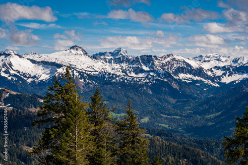 Mountain tour along the Alpenfreiheit premium trail near Oberstaufen © mindscapephotos