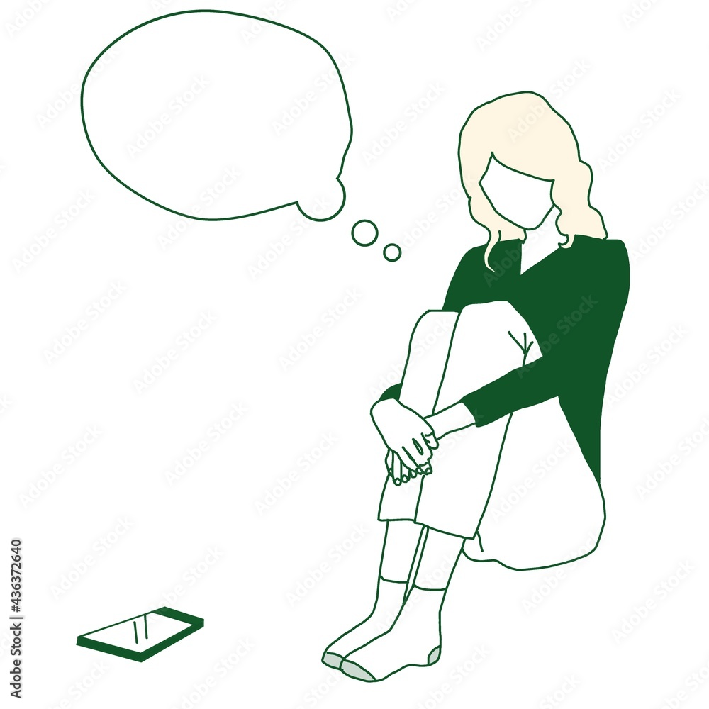 young girl sitting on the floor with phone young girl sitting on the floor with phone