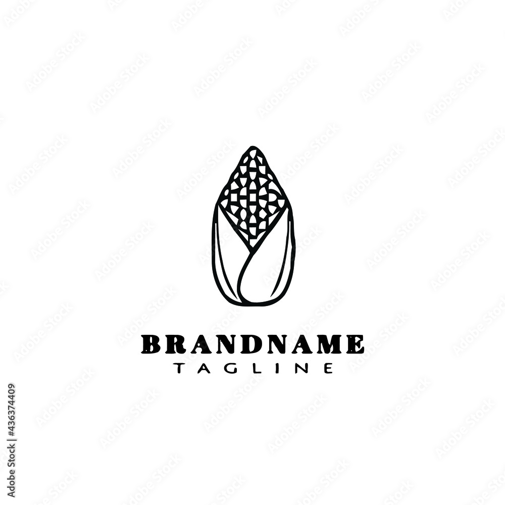corn logo design template icon vector illustration corn logo design template icon vector illustration