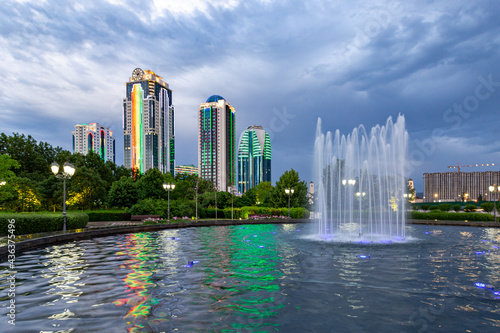 fountain in the city ​​Grozniy
 photo