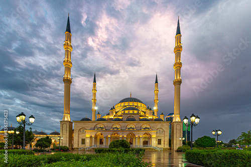 mosque heart of chechnya photo