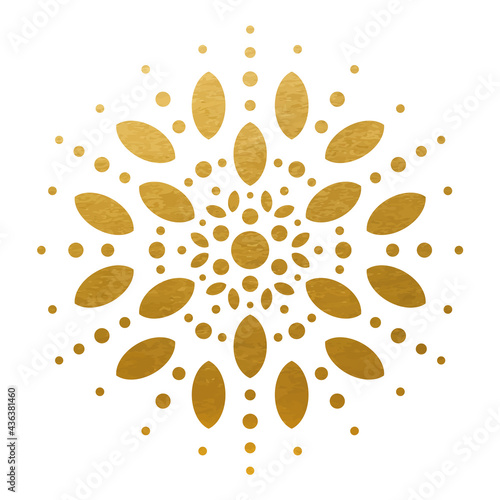 Beautiful Golden Mandala Ornament - Decoration Ornament - Vector