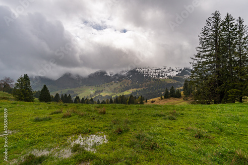 Mountain tour along the Alpenfreiheit premium trail near Oberstaufen photo