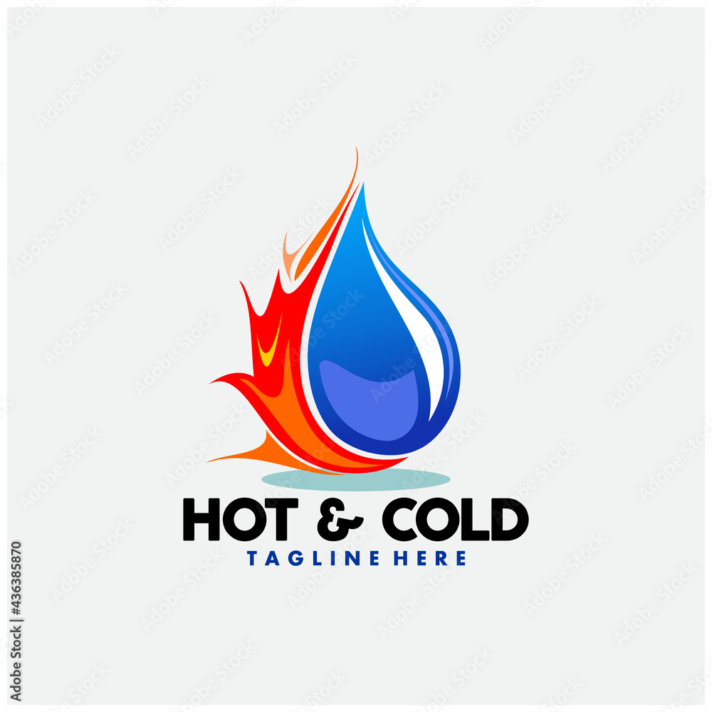 Hot and cold logo design inspiration Hot and cold logo design inspiration