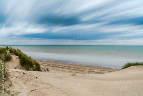 Fototapeta Naklejka Na Ścianę i Meble -  Camber Sands beach in East Sussex