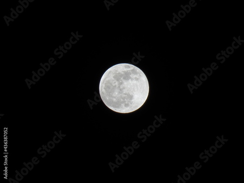 full moon in the night sky