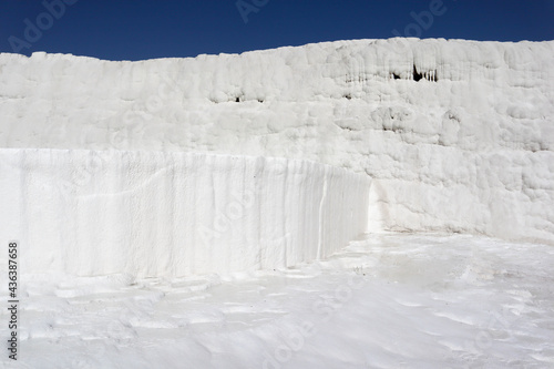 Wallpaper Mural white natural limestone pool in Pamukkale, Turkey close up view Torontodigital.ca