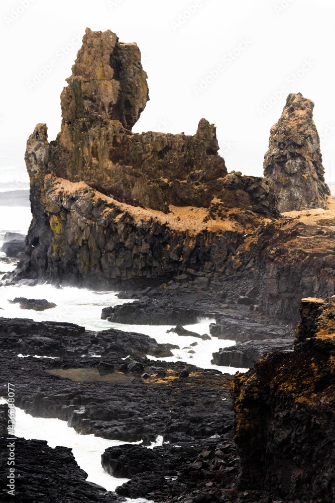 Londrangar - pair of rock pinnacles, Iceland